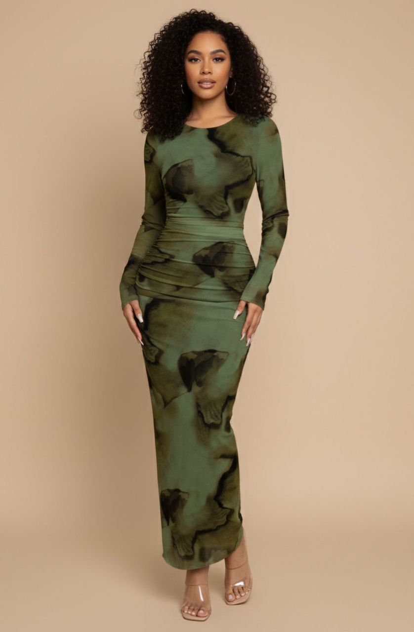 Women's Floral Stretchy Bodycon